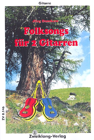 Folksongs für 2 Gitarren (Git/Tab)  Stimmen  