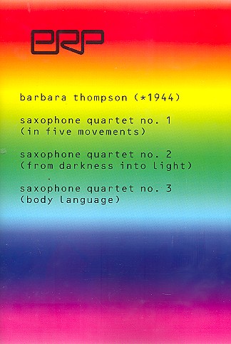 3 Quartette  für 4 Saxophone (SATBar)  Partitur