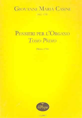 Pensieri per l'Organo&nbsp;&nbsp;Tomo Primo&nbsp;&nbsp;