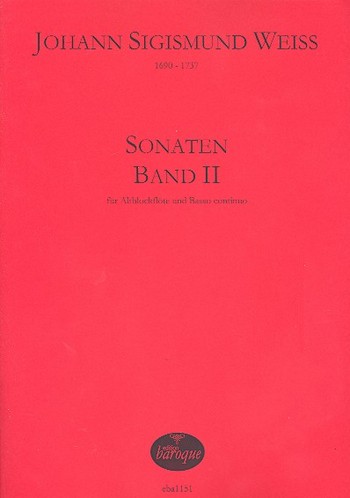 Sonaten Band 2   für Altblockflöte und Bc  