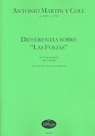 Differentia sobre 'Las Folias'  für Viola da gamba und Cembalo  