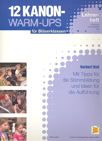 12 Kanon-Warm-ups (+CD)  für Bläserklassen  Lehrerheft (B-Stimme)