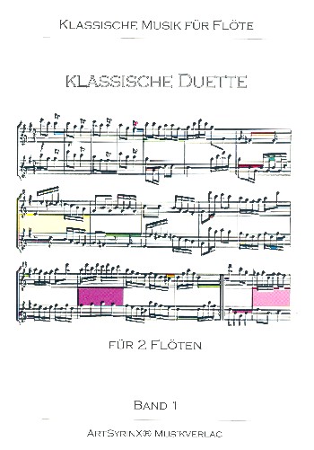 Klassische Duette Band 1&nbsp;&nbsp;für 2 Flöten&nbsp;&nbsp;Spielpartitur