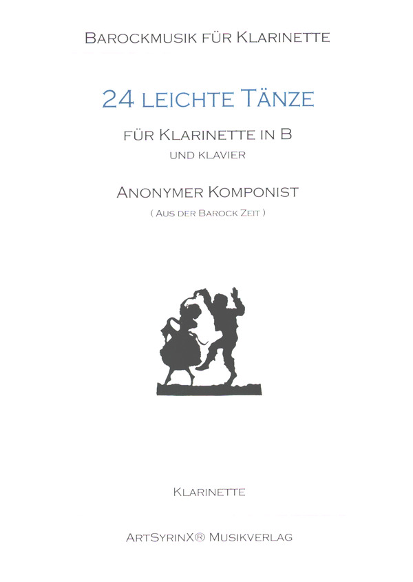 24 leichte Tänze   für Klarinette und Klavier  