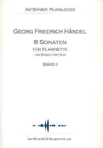 8 Sonaten Band 1 (+2 CD's)  für Klarinette  