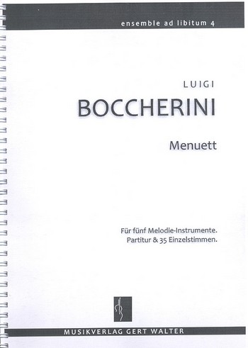 Menuett A-Dur für flexibles Ensemble&nbsp;&nbsp;Partitur und Stimmen&nbsp;&nbsp;