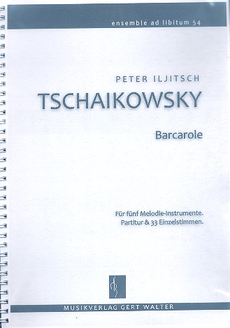 Barcarole für flexibles Ensemble&nbsp;&nbsp;Partitur und Stimmen&nbsp;&nbsp;