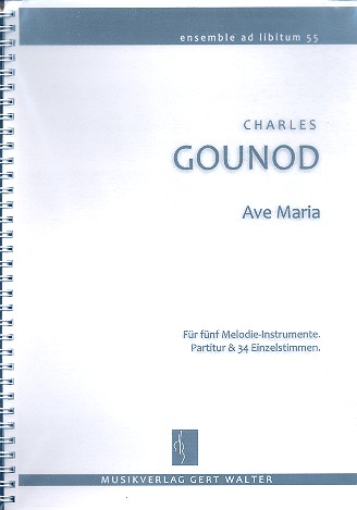 Ave Maria für flexibles Ensemble  Partitur und Stimmen  