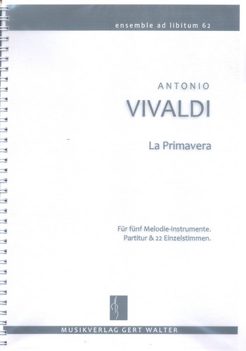 La Primavera op.8,1 RV269&nbsp;&nbsp;für flexibles Ensemble&nbsp;&nbsp;Partitur und Stimmen