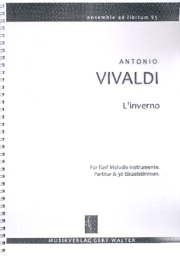 L'inverno op.8,4 RV297&nbsp;&nbsp;für flexibles Ensemble&nbsp;&nbsp;Partitur und Stimmen