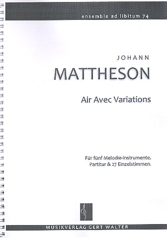 Air avec variations  für flexibles Ensemble  Partitur und Stimmen