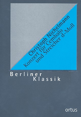 Konzert d-Moll&nbsp;&nbsp;für Cembalo und Streicher&nbsp;&nbsp;Partitur
