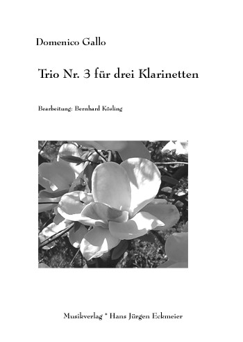 Trio Nr.3  für 3 Klarinetten  Partitur und Stimmen