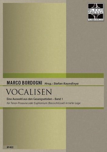 Vocalisen Band 1 (Auswahl)  für Tenorposaune oder Euphonium (Bassschlüssel) in tiefer Lage   