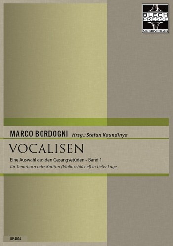 Vocalisen in tiefer Lage Band 1 (Violinschlüssel)  für Tenorhorn (Bariton)  