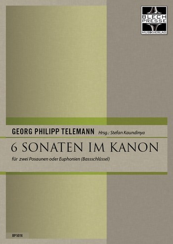 6 Sonaten im Kanon (in C)  für 2 Posaunen (Euphonien)  