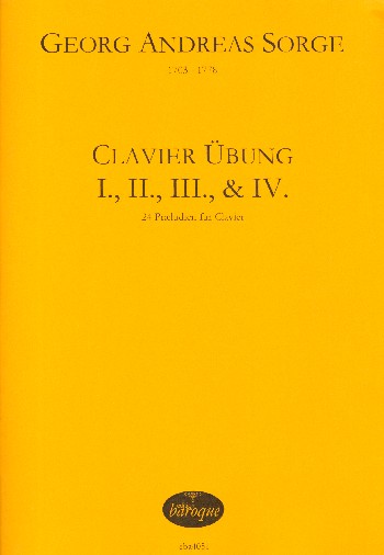 Clavierübung 1-4  für Klavier (Orgel/Cembalo)  