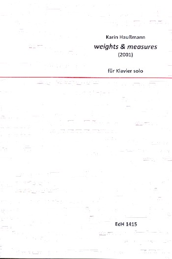 Weights & Measures  für Klavier  