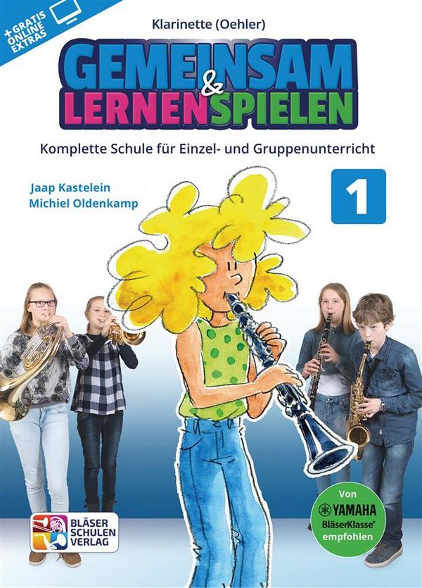 Gemeinsam lernen & spielen Band 1 (+Online Audio)  für Bläserklasse (Blasorchester)  Klarinette Oehler-System