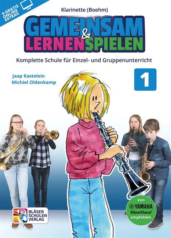 Gemeinsam lernen & spielen Band 1 (+Online Audio)  für Bläserklasse (Blasorchester)  Klarinette Böhm-System