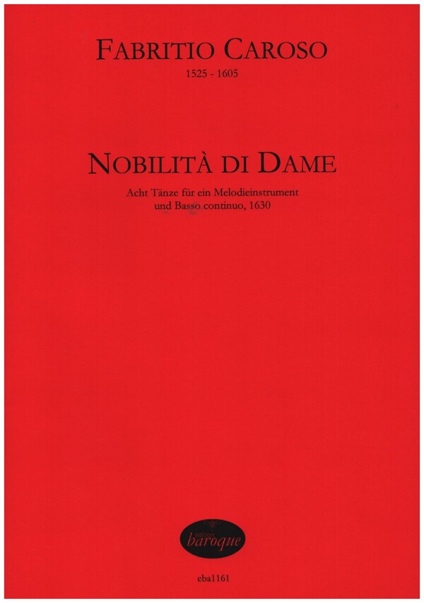Nobilità Di Dame  für ein Melodieinstrument und Bc  