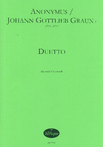 Duett  für 2 Violoncelli  Partitur und Stimmen