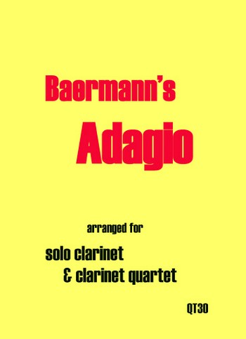 Adagio  for calrinet solo and 4 clarinets (BBBBBass)  score and parts