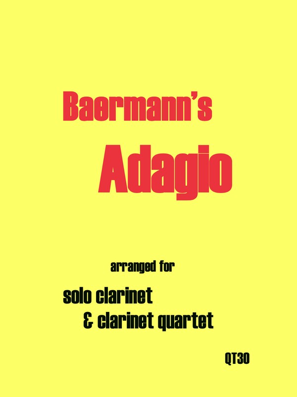 Adagio&nbsp;&nbsp;for calrinet solo and 4 clarinets (BBBBBass)&nbsp;&nbsp;score and parts