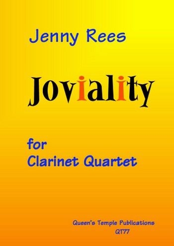  Joviality  for clarinet quartet  score and parts