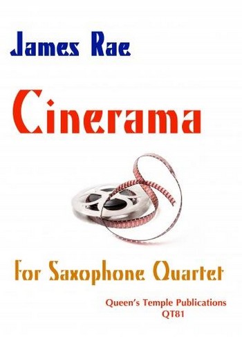 Cinerama  for 4 saxophones (SATBar)  score and parts