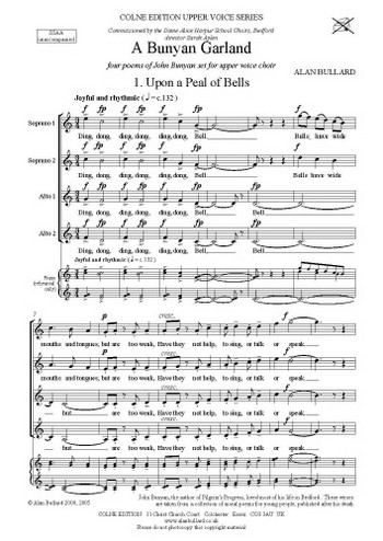 A Bunyan Garland for female chorus  a cappella  score (piano for rehearsal only)