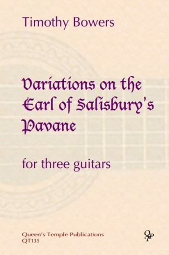 Variations on the Earl of Salisbury's Pavane  for 3 guitars  score and parts