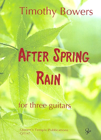 After Spring Rain  for 3 guitars  score and parts