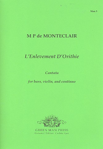 L'Enlevement d'Orithie  for bass, violin and Bc  score and parts