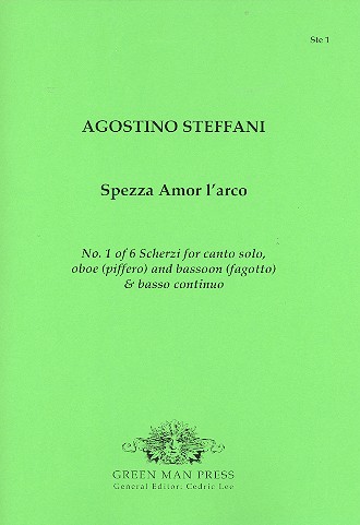 Spezza amor l'arco  for voice, oboe (piffero), bassoon and Bc  score and parts (realized Bc)