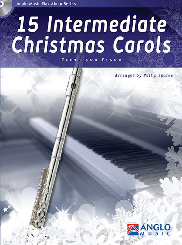 15 Intermediate Christmas Carols (+CD)  for flute and piano   