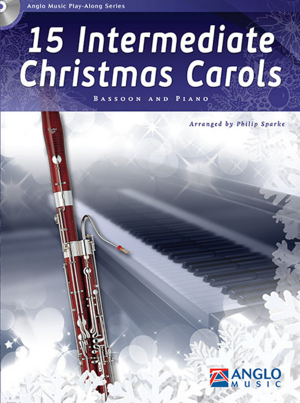 15 Intermediate Christmas Carols (+CD)  for bassoon and piano  