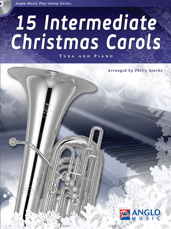 15 Intermediate Christmas Carols  Tuba und Klavier  Buch + CD