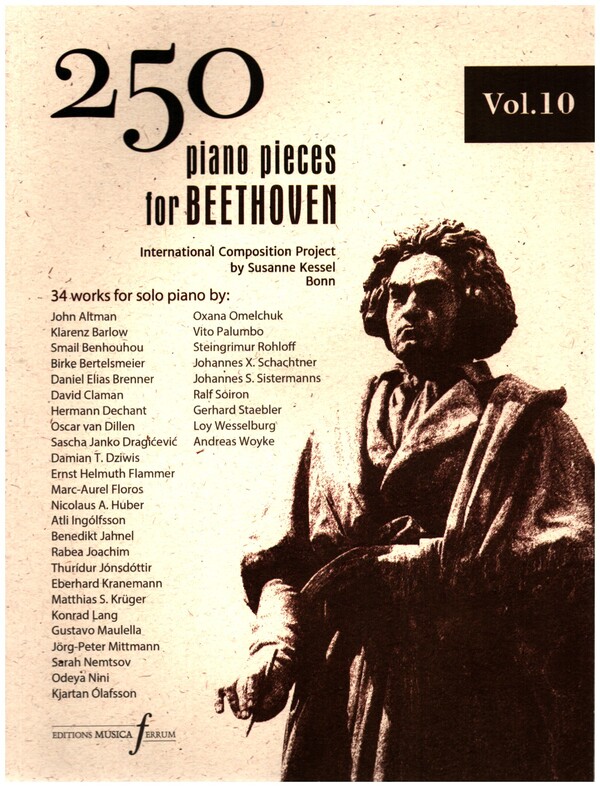 250 Piano Pieces for Beethoven vol.10  for piano  