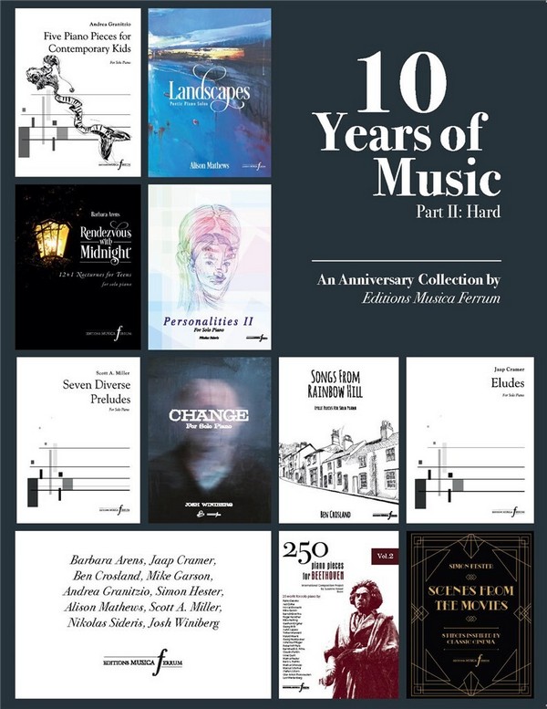 10 Years of Music Part II: Hard  Klavier  Buch