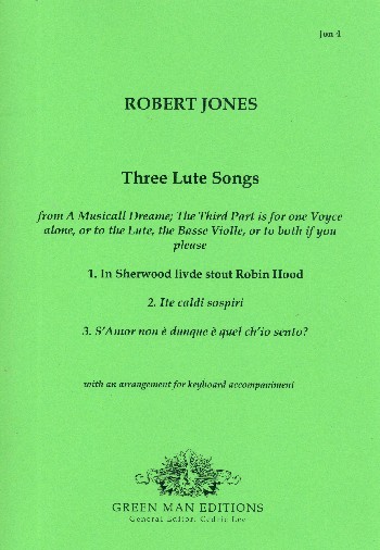 3 Lute Songs&nbsp;&nbsp;for voice and instruments&nbsp;&nbsp;score and playing scores