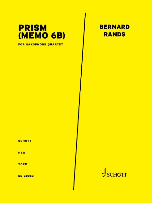 PRISM (Memo 6b)&nbsp;&nbsp;Saxophonquartett&nbsp;&nbsp;Partitur und Stimmen