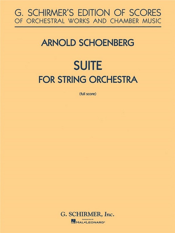 Suite für Streichorchester Partitur  gleichzeitig Studienpartitur  