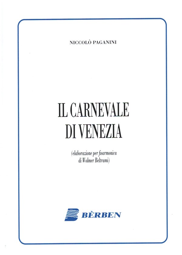 Il carnevale di Venezia per&nbsp;&nbsp;fisarmonica&nbsp;&nbsp;