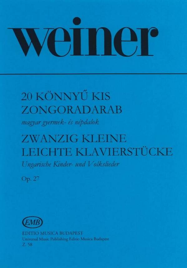 20 kleine leichte Klavierstücke Op.27    