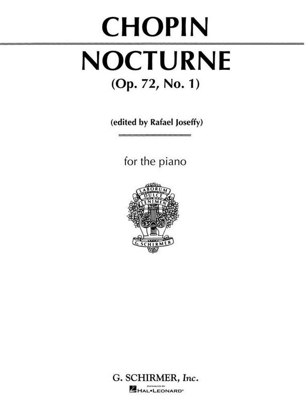 Nocturne op.72,1 für Klavier&nbsp;&nbsp;Joseffy, Rafael, Ed&nbsp;&nbsp;