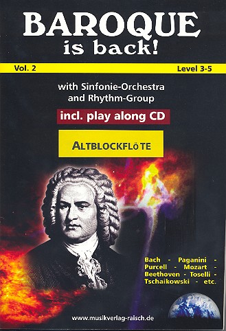 Baroque is back Vol.2 (+CD)  für 1-2 Altblockflöten  