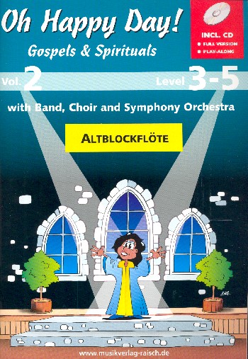 Oh happy Day vol.2 (+CD)  für 1-2 Altblockflöten  