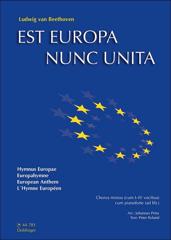 Est Europa nunc unita für gem Chor&nbsp;&nbsp;und Klavier ad lib.,  Chorpartitur&nbsp;&nbsp;Europahymne