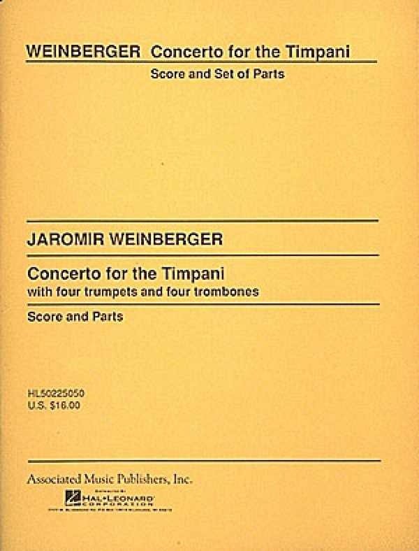 Concerto for the timpani  for timpani, 4 trumpets and 4 trombones  score and parts